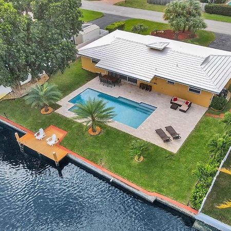 New! Waterfront Heated Pool & Jacuzzi 2 Mi To Beach - Fishing Pier Relaxing Spa & Hammock Fort Lauderdale Exterior photo