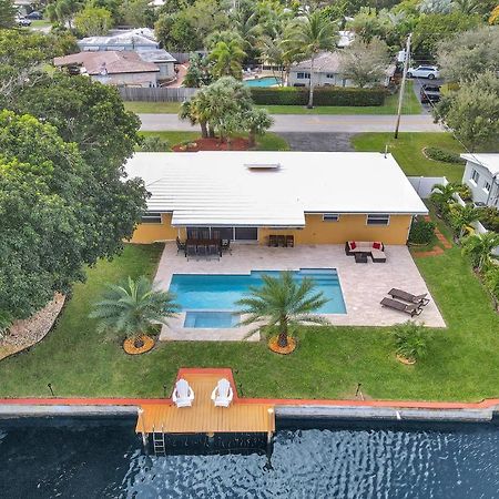 New! Waterfront Heated Pool & Jacuzzi 2 Mi To Beach - Fishing Pier Relaxing Spa & Hammock Fort Lauderdale Exterior photo