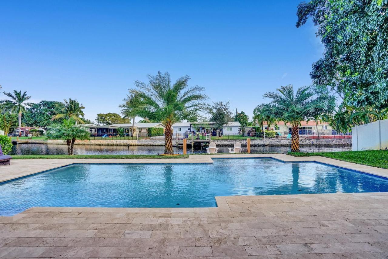 New! Waterfront Heated Pool & Jacuzzi 2 Mi To Beach - Fishing Pier Relaxing Spa & Hammock Fort Lauderdale Exterior photo