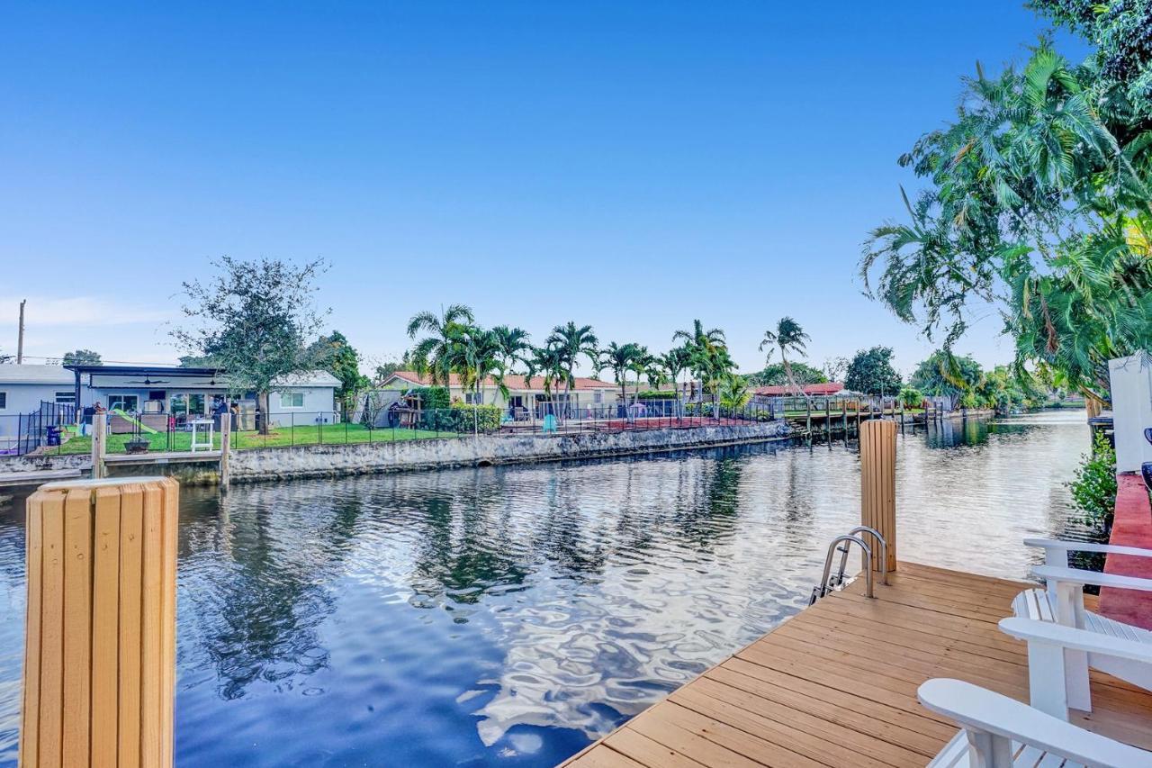 New! Waterfront Heated Pool & Jacuzzi 2 Mi To Beach - Fishing Pier Relaxing Spa & Hammock Fort Lauderdale Exterior photo