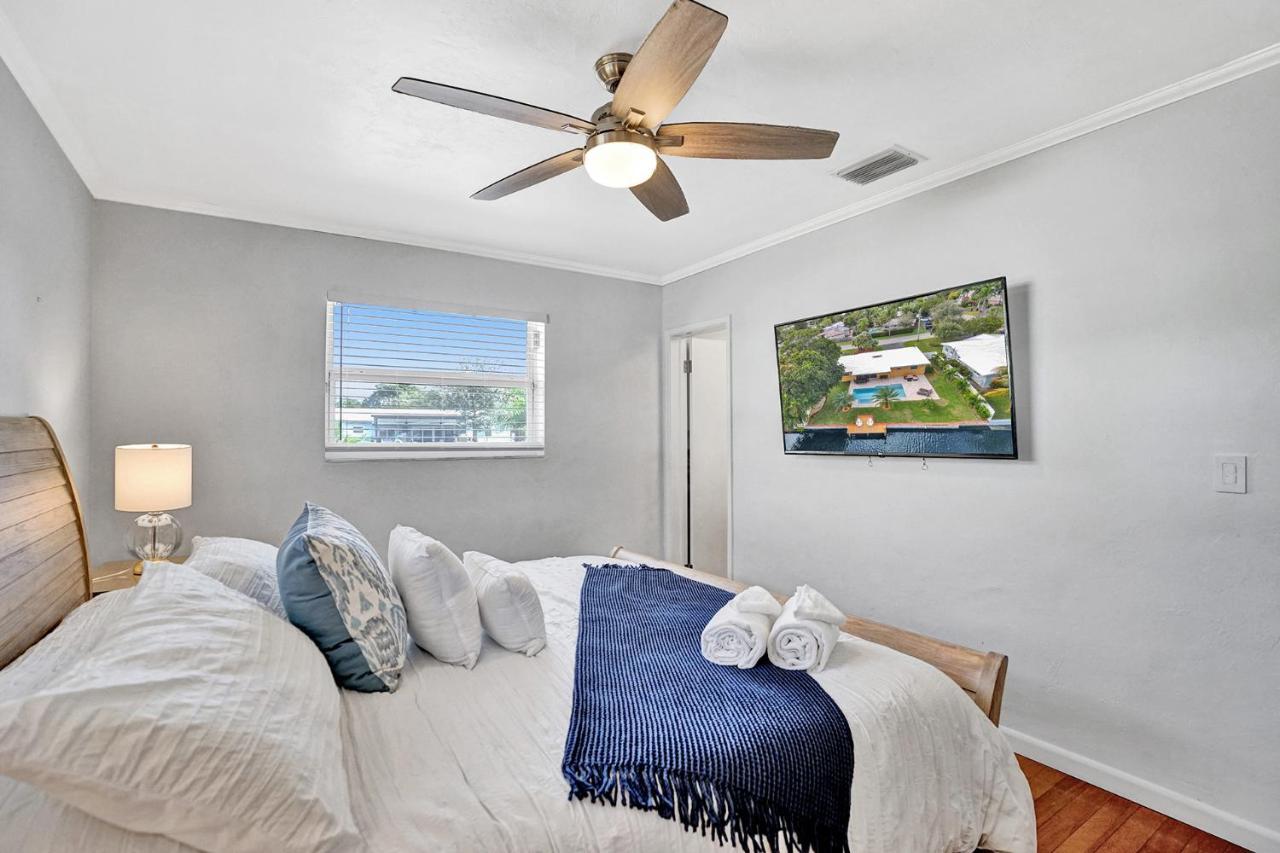 New! Waterfront Heated Pool & Jacuzzi 2 Mi To Beach - Fishing Pier Relaxing Spa & Hammock Fort Lauderdale Exterior photo
