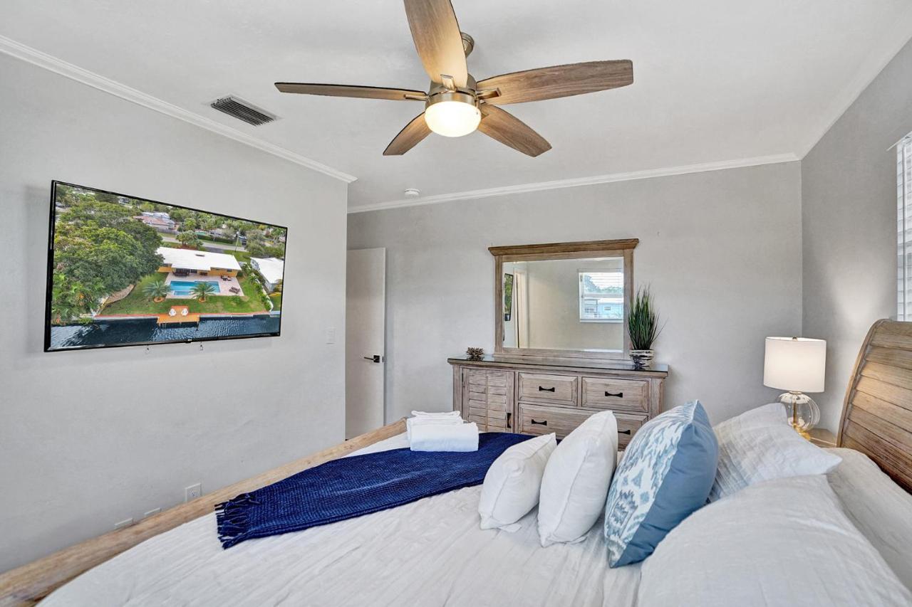 New! Waterfront Heated Pool & Jacuzzi 2 Mi To Beach - Fishing Pier Relaxing Spa & Hammock Fort Lauderdale Exterior photo
