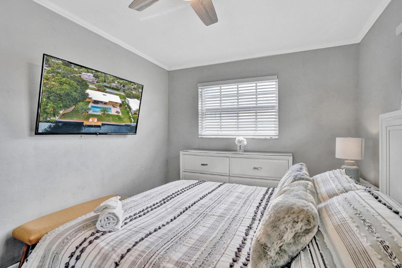 New! Waterfront Heated Pool & Jacuzzi 2 Mi To Beach - Fishing Pier Relaxing Spa & Hammock Fort Lauderdale Exterior photo