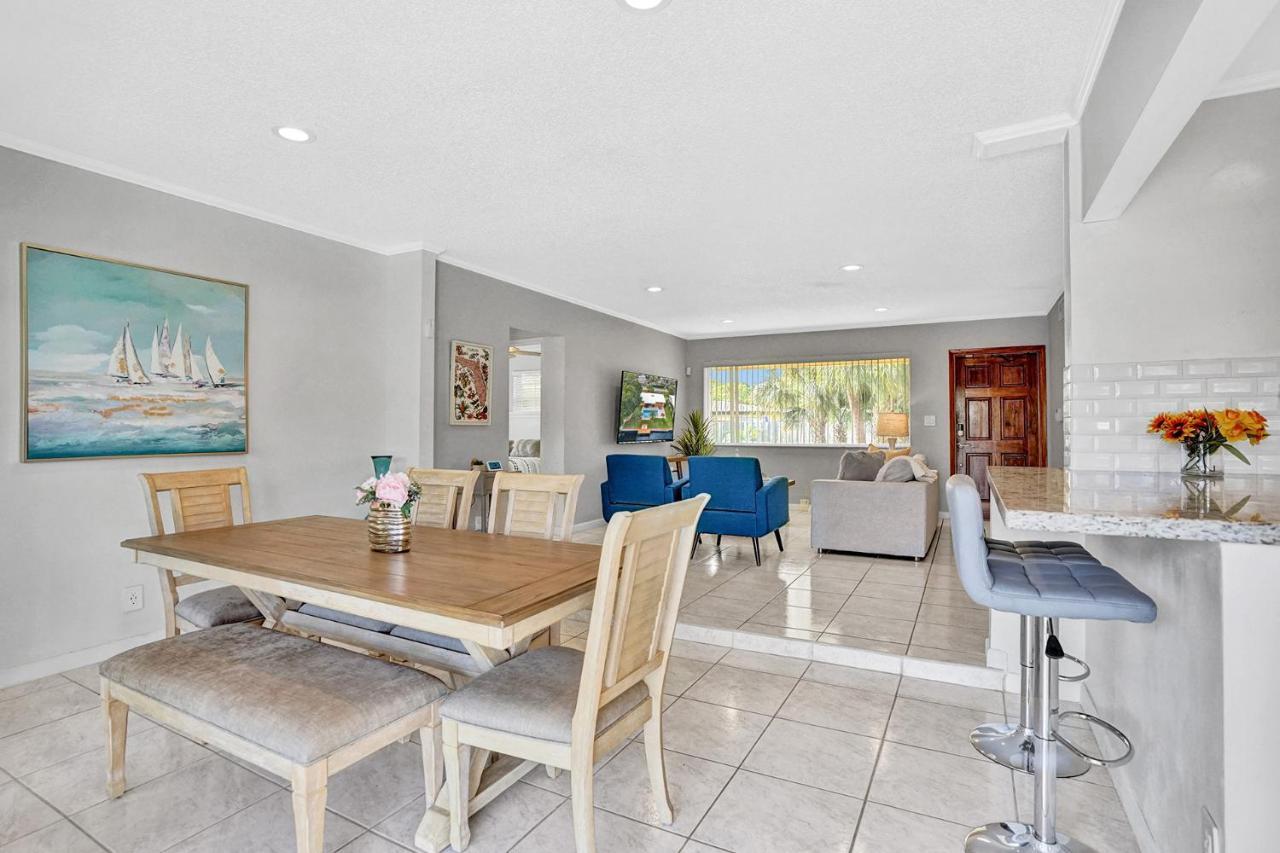 New! Waterfront Heated Pool & Jacuzzi 2 Mi To Beach - Fishing Pier Relaxing Spa & Hammock Fort Lauderdale Exterior photo
