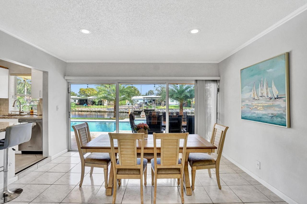 New! Waterfront Heated Pool & Jacuzzi 2 Mi To Beach - Fishing Pier Relaxing Spa & Hammock Fort Lauderdale Exterior photo