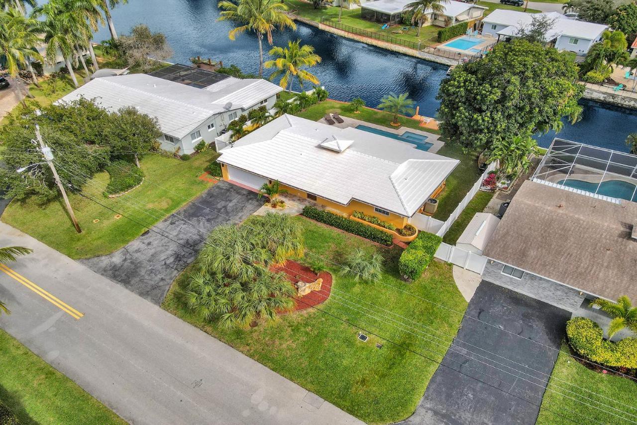 New! Waterfront Heated Pool & Jacuzzi 2 Mi To Beach - Fishing Pier Relaxing Spa & Hammock Fort Lauderdale Exterior photo