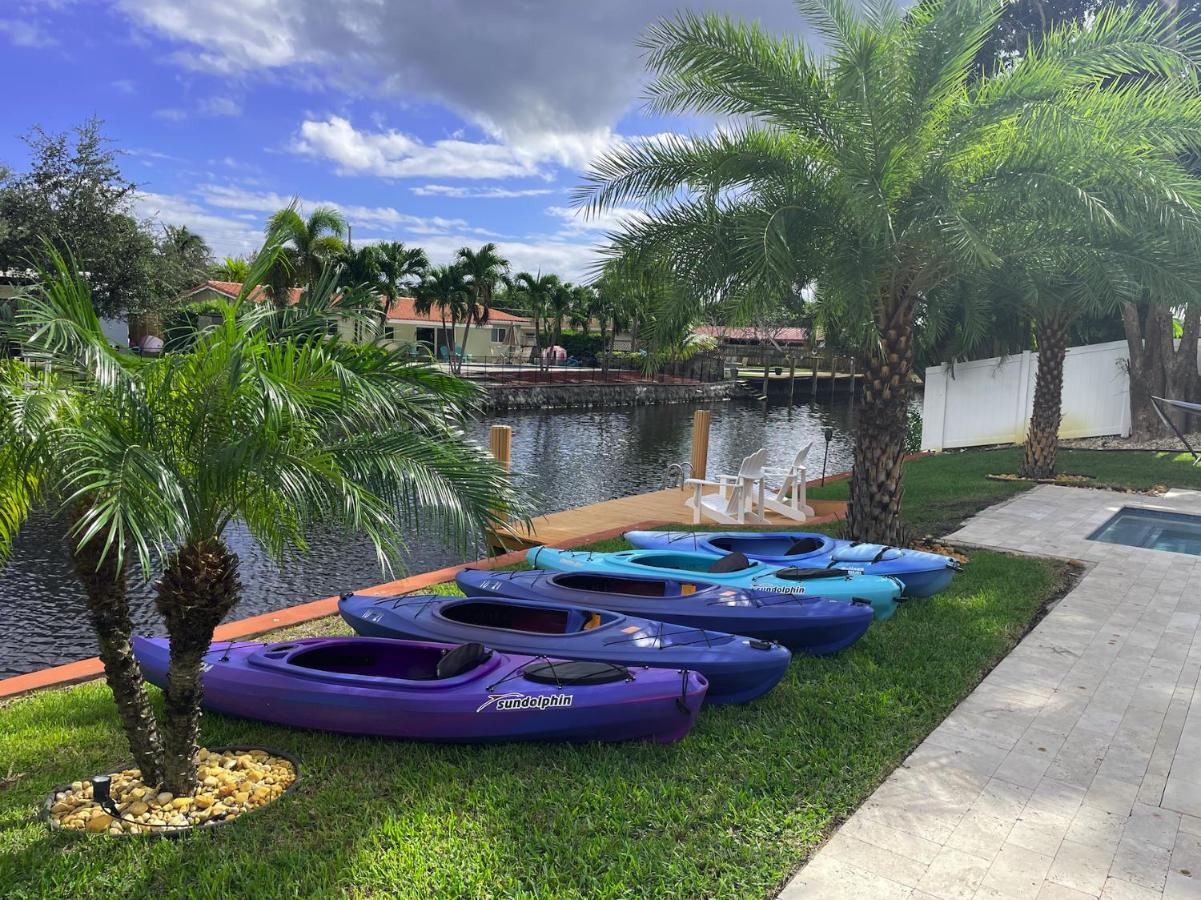 New! Waterfront Heated Pool & Jacuzzi 2 Mi To Beach - Fishing Pier Relaxing Spa & Hammock Fort Lauderdale Exterior photo