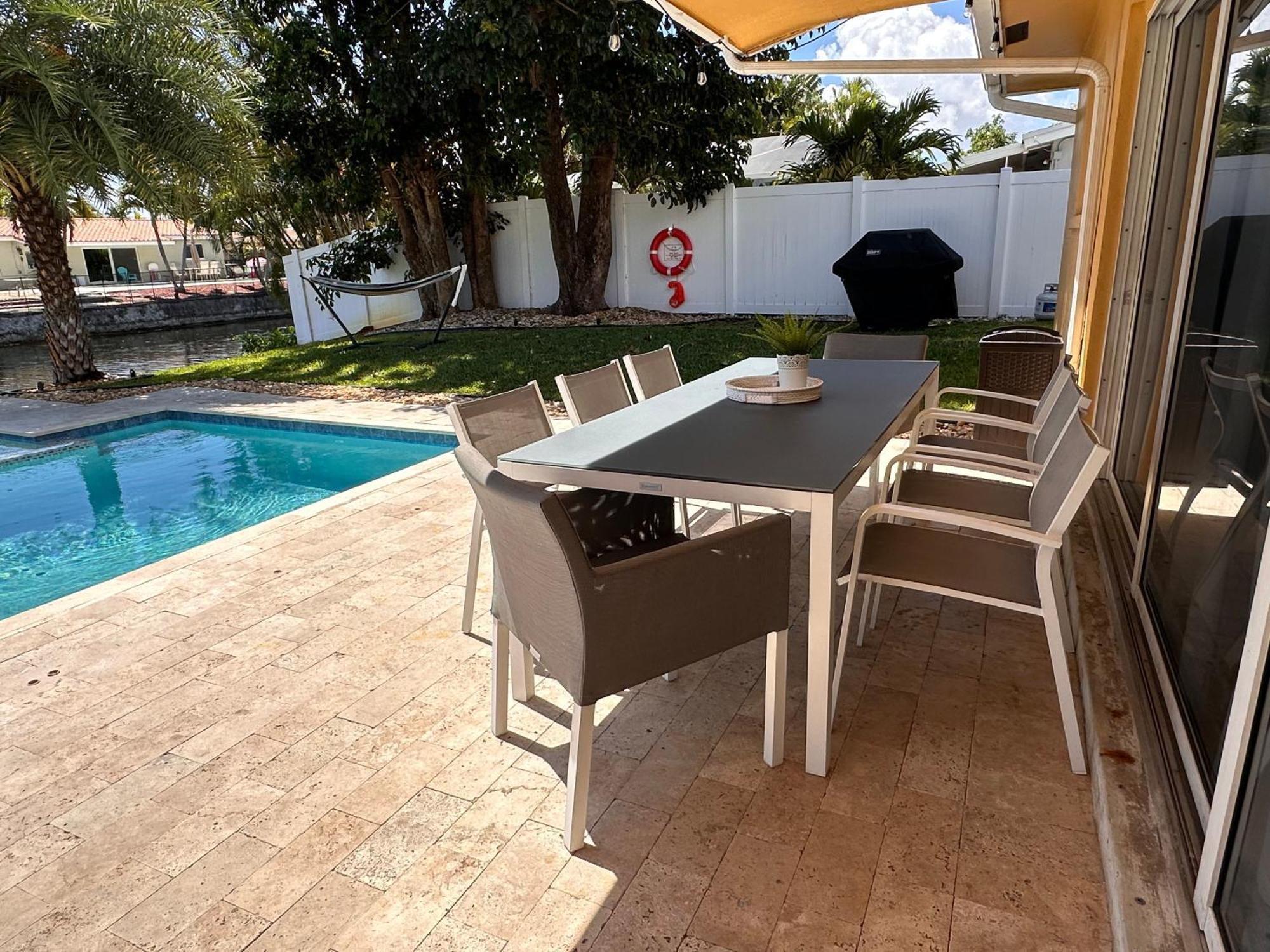 New! Waterfront Heated Pool & Jacuzzi 2 Mi To Beach - Fishing Pier Relaxing Spa & Hammock Fort Lauderdale Exterior photo